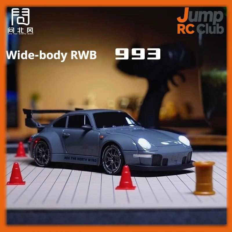 Ask The North Wind 993 RWB Wide Body RC Car Limited Edition Liquid Silver Half Proportion Throttle Entry-level Drift High Speed