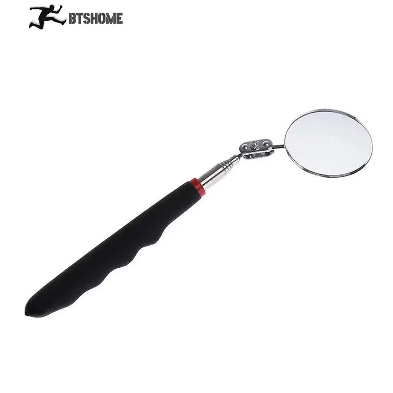 Gmarty 1Pc Adjustable Angles Retractable Telescopic Inspection Round Mirror For Hidden Area 78g