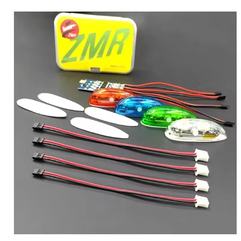 ZMR ضوء الملاحة اللاسلكية III 1S قابلة للشحن 4 طرق أضواء LED ل RC طائرة هواية طائرة بدون طيار سيارة قارب لعبة جزء