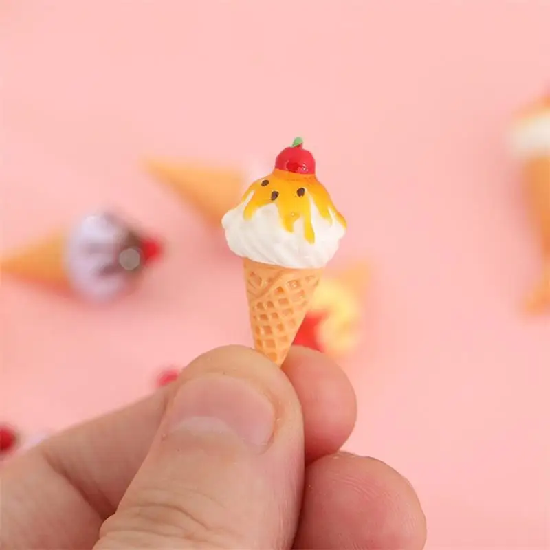 6-delig schattig poppenhuis miniatuur keuken voedsel speelgoed jam ijsje model home decor kind spelen speelgoed micro landschap ornamenten geschenken