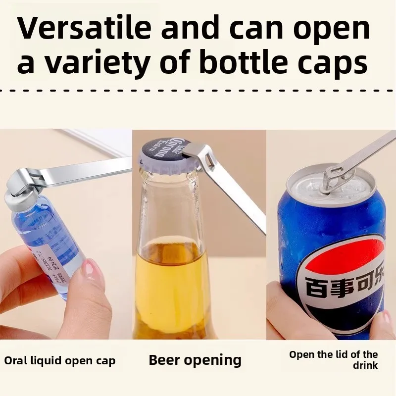 Stainless Steel Oral Liquid Vial Opener Nurse Doctor Tool Portable Ampule Bottle Opener Can Opener Kitchen Accessories 1/2PCS
