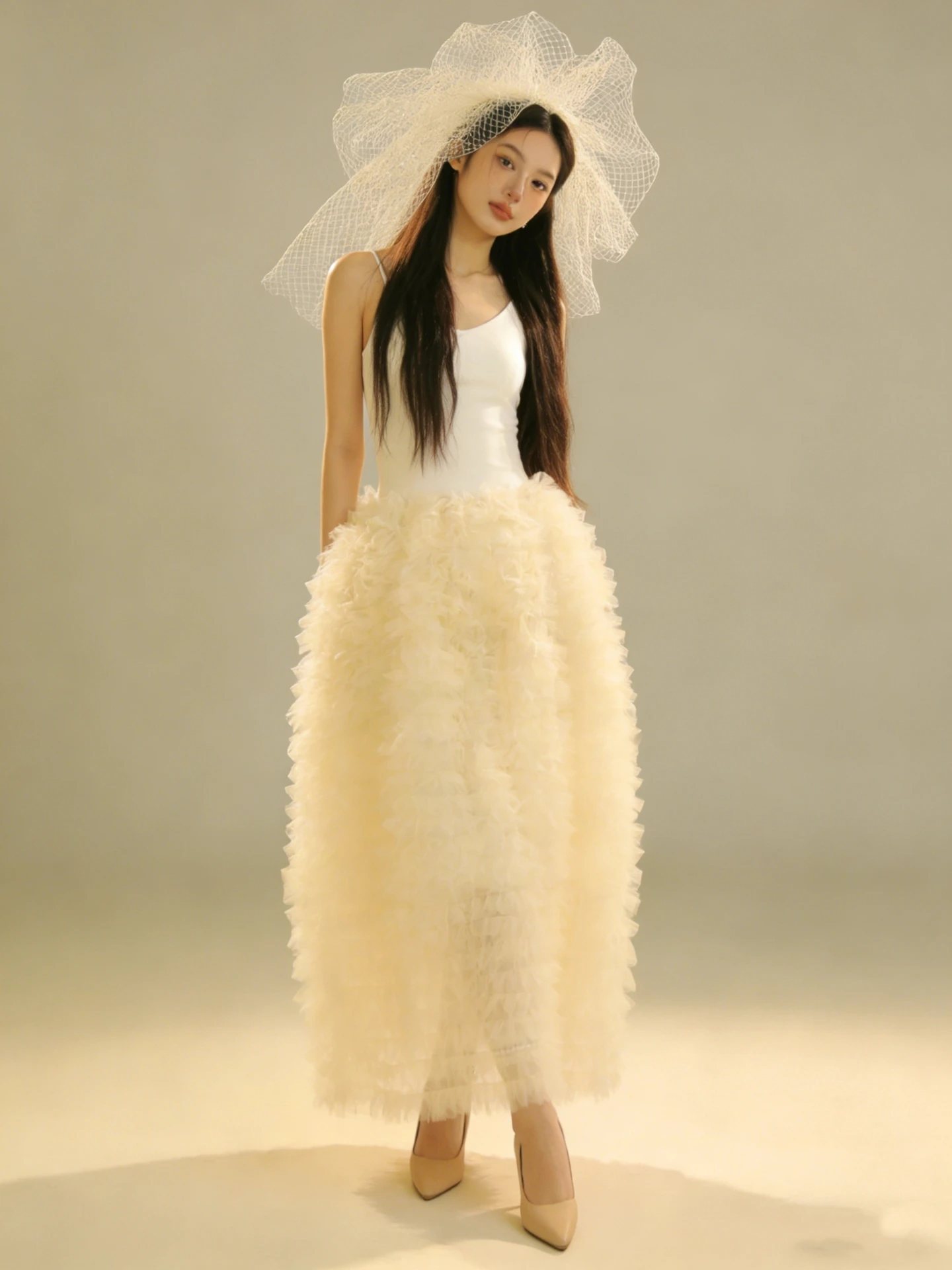 

Длинная юбка Princ Sle DesiGar Fuia, праздничное платье Princ на день рождения, кружевная пышная юбка Bibiy с высокой талией и эластичным поясом