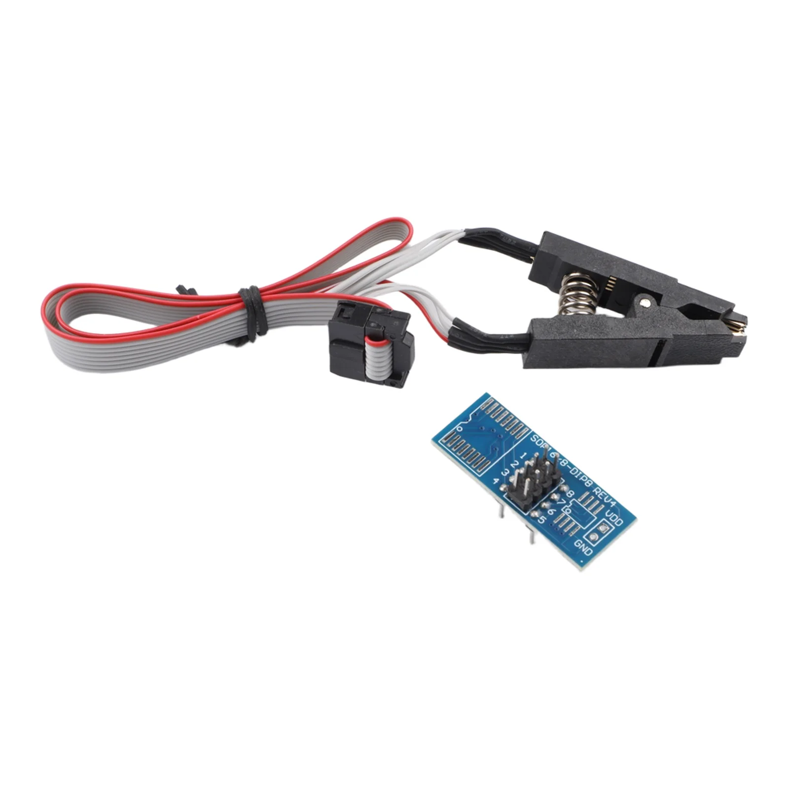 1Set CH341A SOP8 To DIP8 For Clip PCB Plastic Adapter For SOIC8 Chip IC For Bios USB Programmer Burning Tool Calibration