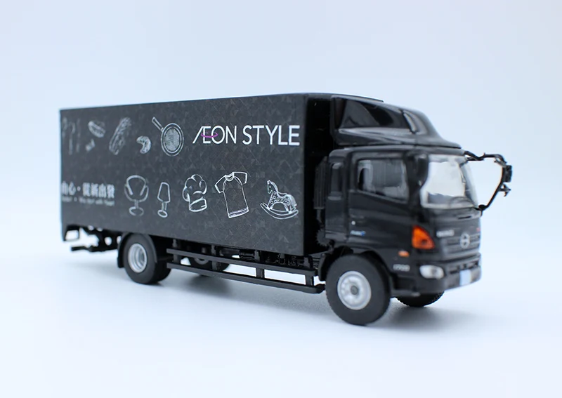 TINY 1/76 Scale Hino 500 Box Lorry AEON Style Truck Transportation Dicast Alloy Toy Cars For Collection Display Gifts