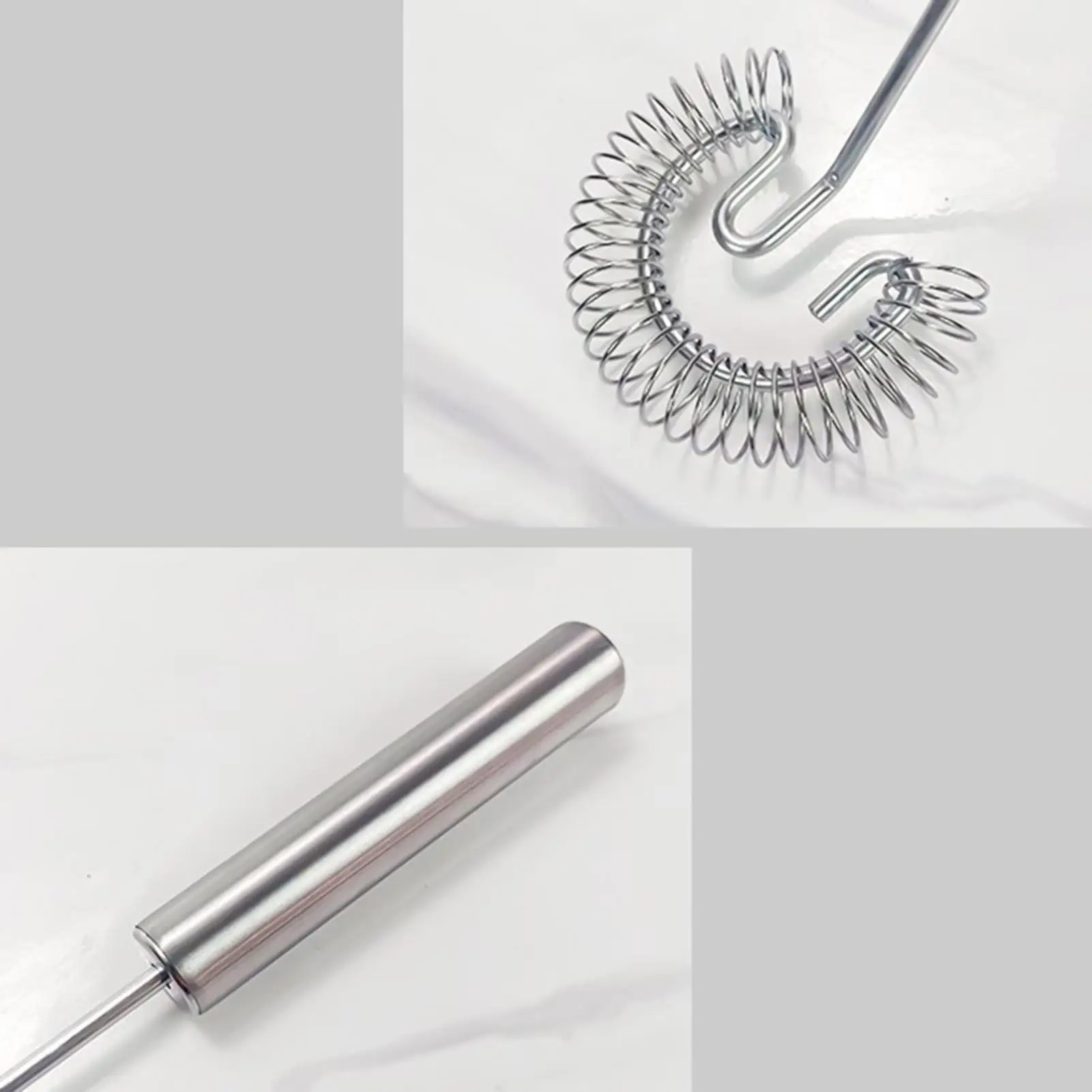 Handheld Small Mixer Kitchen Gravy helical structure Mixing stainless steel Spiral egg beater for Stir, beat mix Cooking Kitchen