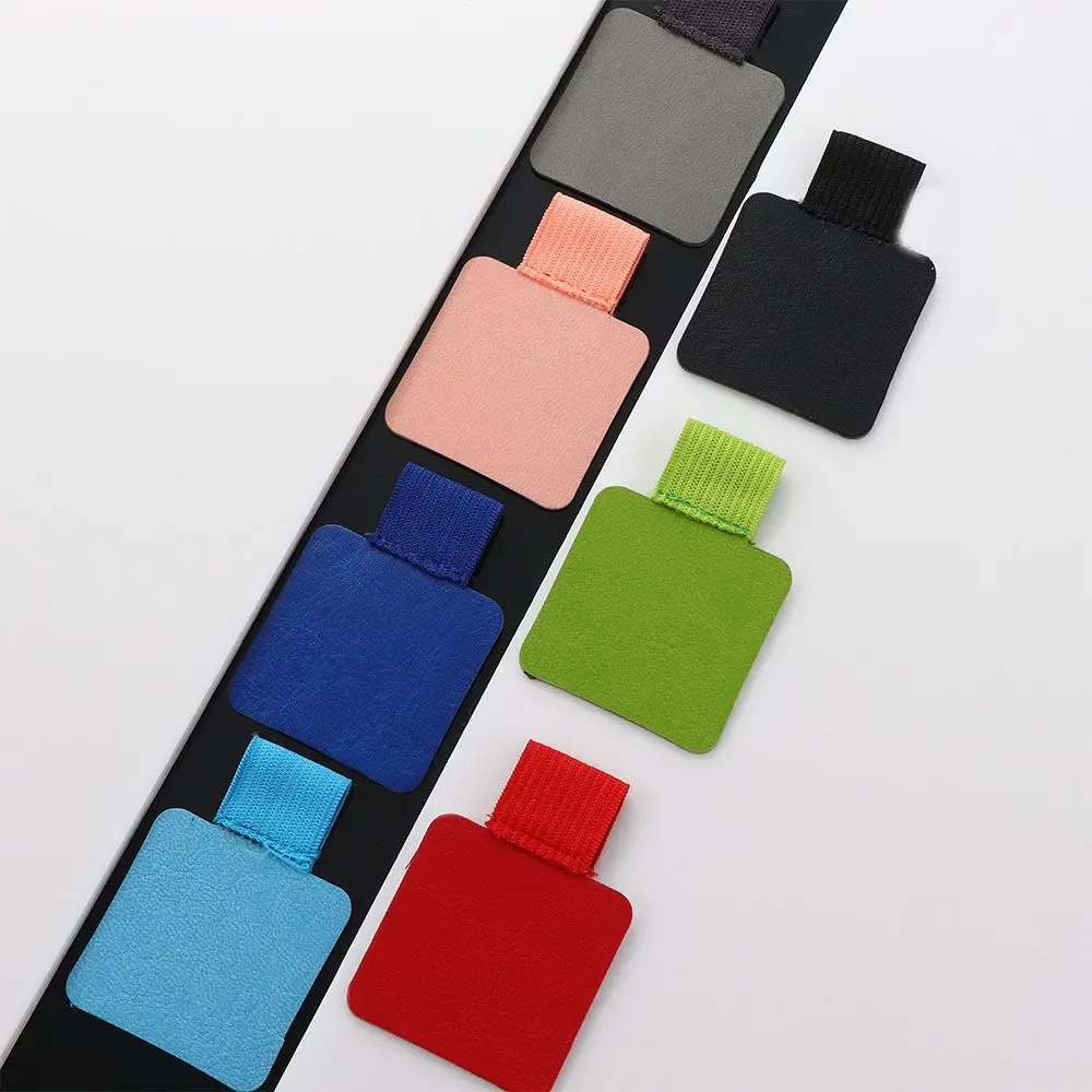 Escritorio Cuadernos de cuero PU Accesorios de oficina Portapapeles Organizador de bolígrafos Clip Portalápices Clips para bolígrafos