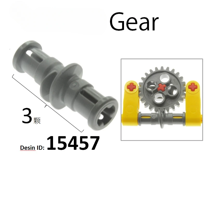 10 sztuk Pręt wirowy Przekładnia śrubowa Zaawansowana technologicznie część 15457 4716 279338 Akcesoria Birck Kompatybilny z Lego Klocki konstrukcyjne Zabawka