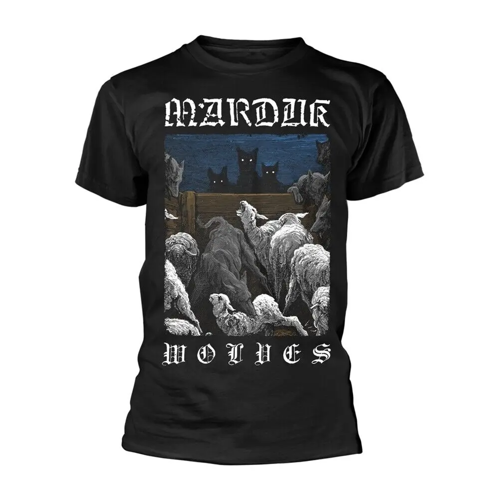 MARDUK - WOLVES BLACK T-Shirt, Front & Back Print X-Large   High Quality 100%Cotton Short Sleeve