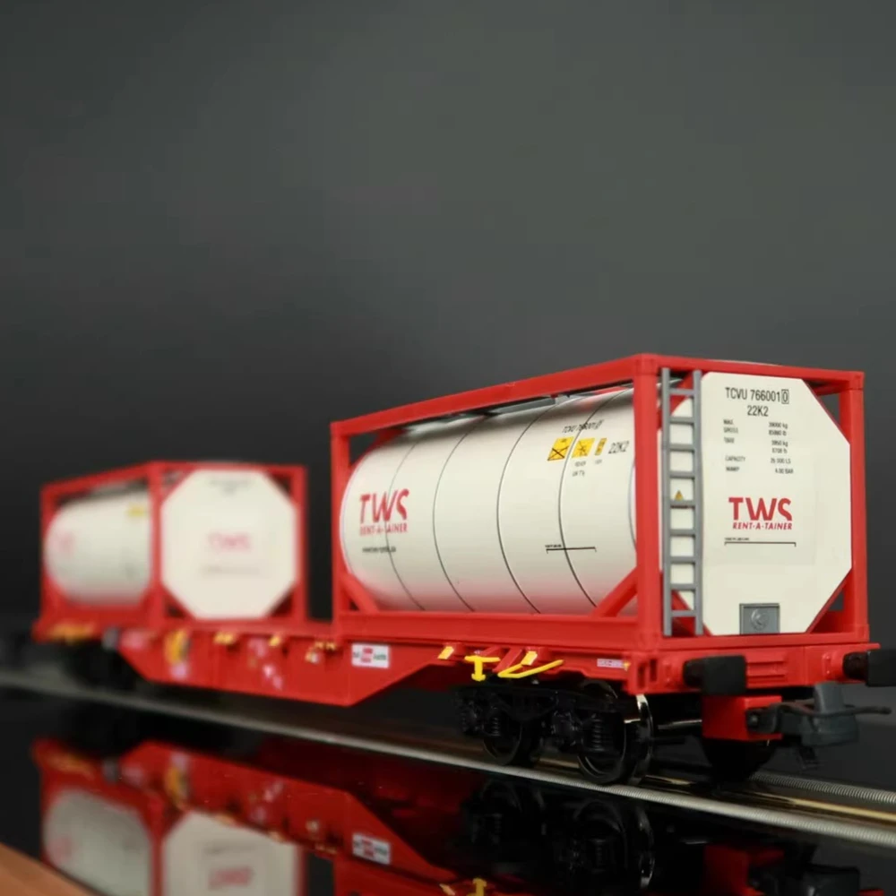 ROCO HO Тип 1/87 Модель поезда Sgnss Тип Контейнерный транспортный грузовик Железнодорожный грузовик 6600077 Красная краска Версия постоянного тока Игрушка для мальчика в подарок