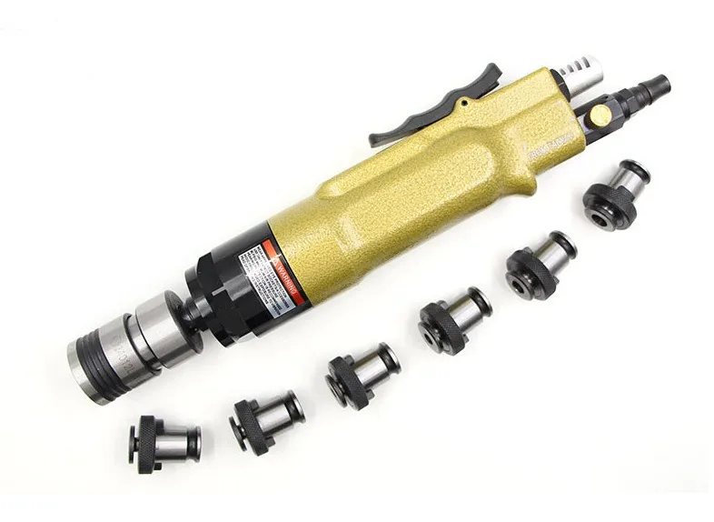 Pneumatic air Tapping Machine straight Air Drill Tapper with 6pc self-locking Chucks M3~M12