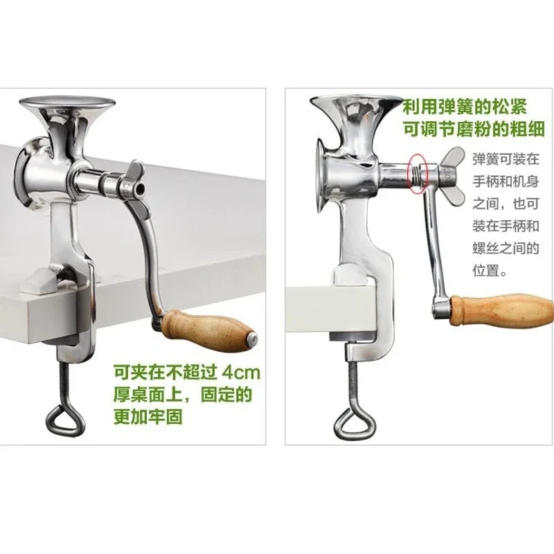 Stainless steel manual coffee bean grinder hand mill rice pepper seasoning grinder