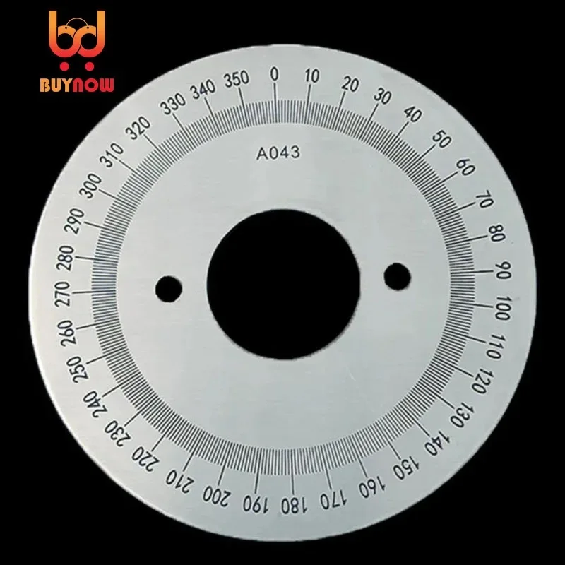 

100x30x2mm High quality Stainless Steel Scale 360 Degree Scale Small Scale Protractor Stainless Steel Disc