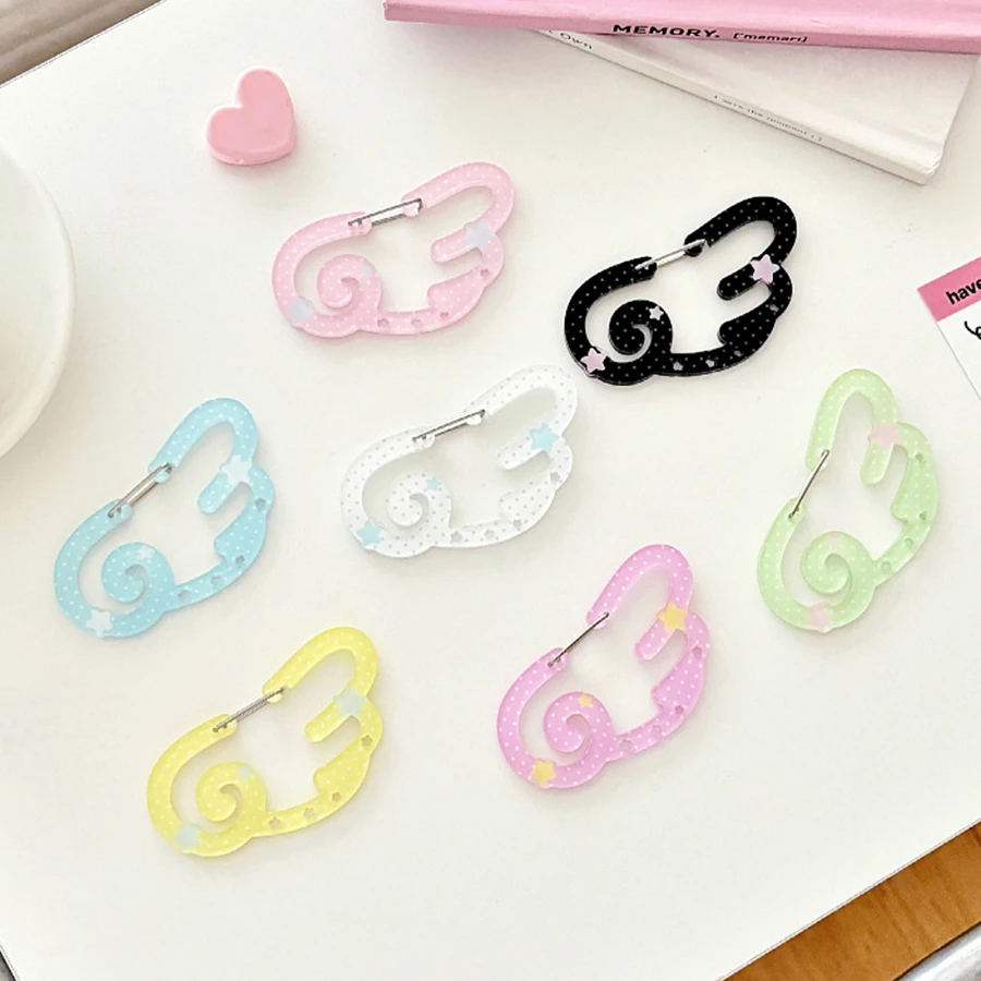 Portable Acrylic Pendant Handbook Decoration Keychain Charm Ita Bag Buckle Backpack Accessories For Everyday Use