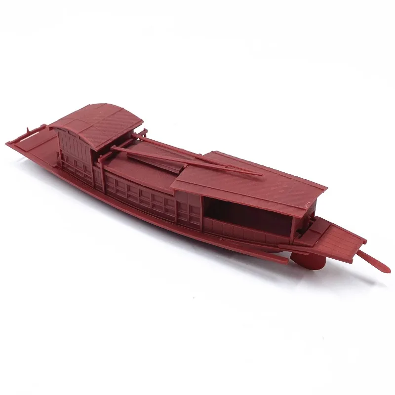 1/48 32cm Chinese Nanhu Red Boat Plastic Assemble Boat Model with Motor Navigable DIY Puzzle Toy