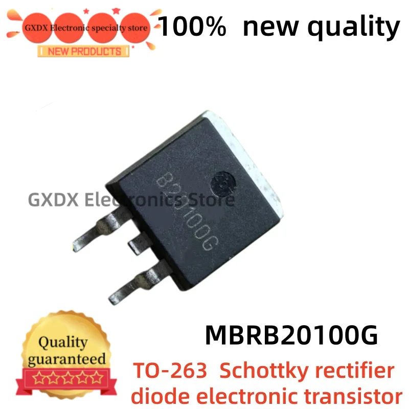 10-20-30-50Uds nuevo  TO-263 20A100V MBRB20100G MBRB20100 MBR20100 B20100G 20100G Schottky rectifier diode electronic transistor