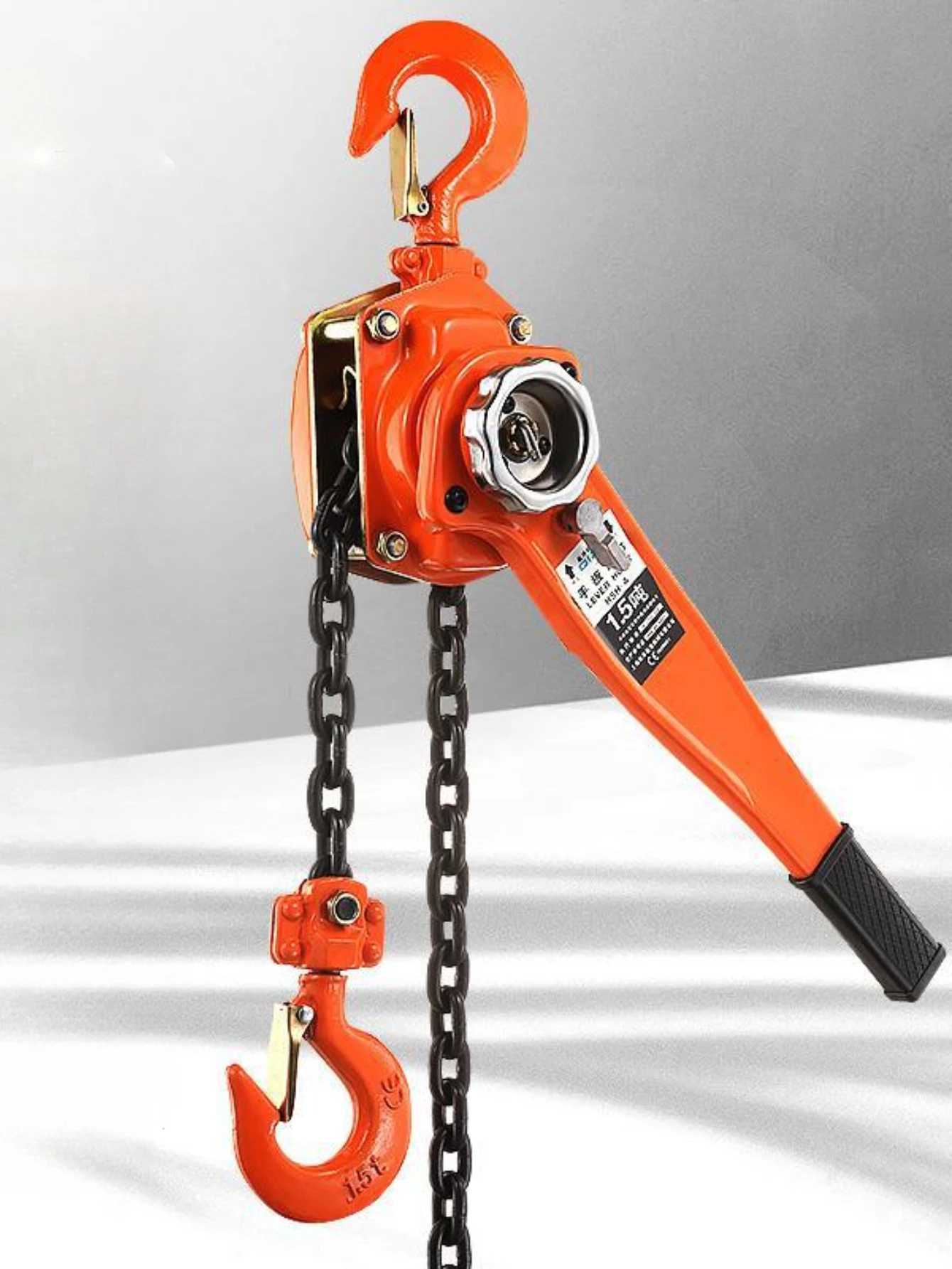 Hand Chain Hoist 750 Kg Lifting Capacity G80 Manganese Steel Chain Hand Crane Hand Plate Fastener