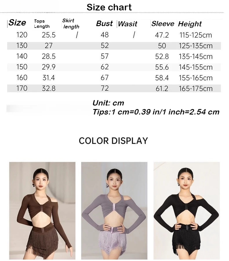 فساتين الرقص اللاتينية بشراشيب للفتيات أداء التانغو سومبا قاعة الرقص المنافسة