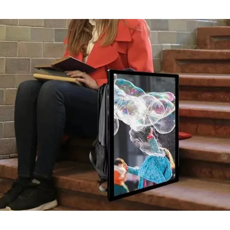 Smart LCD Backpack, Waterproof Material, With Digital Billboard Walking Body Display