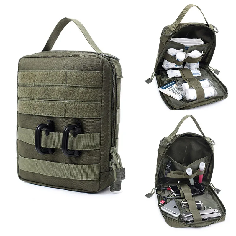 

Tacitcal Molle EDC Pouch First Aid Kit EMT IFAK Pouch Medical Tool Bag Survival Utility Pack Outdoor Hunting Accessories Bag