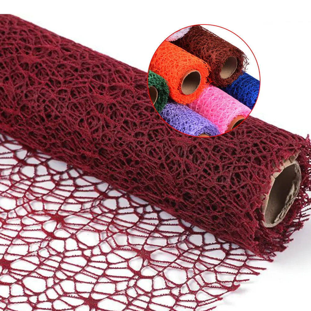 

Jacquard Mesh Gauze Wrapping Gift Bouquet Decoration DIY Kids Hanging Net Yarn Charm Large Size Long Design Safe No Odor School