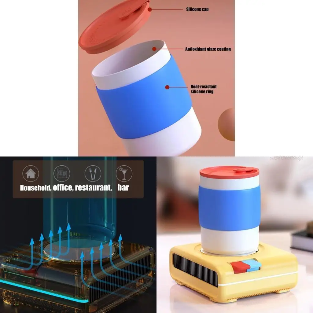 

27RB Портативный охлаждающий чашка с подогревом для горячего кофе холодные напитки для контроля температуры