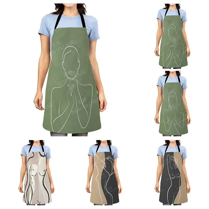 Aesthetic Women kitchen apron kids original Children Waterproof girl fashionable custom princess man waiter work apron oil proof