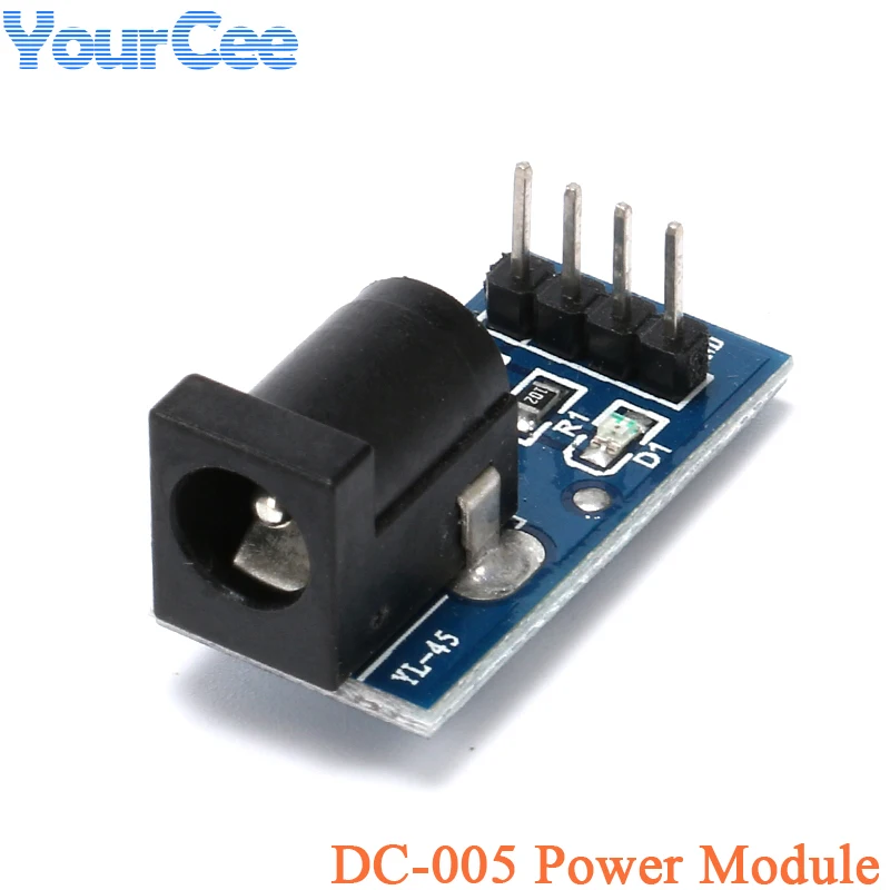 10pcs/1pc DC-005 DC Power Adapter Board 2 Way VCC/GND 5.5MM X 2.1MM Jack Socket Plug Board Power Module DC005