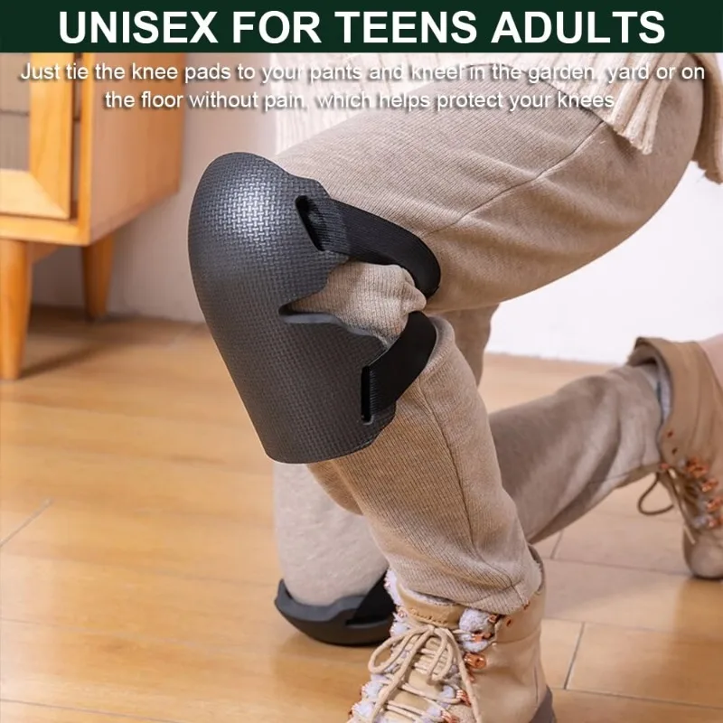 1 Pairs Extra Thick Foam Gardening Knee Pads Women Men Heavy Duty Knee Protectors with Adjustable Straps for Roofing Floor Work
