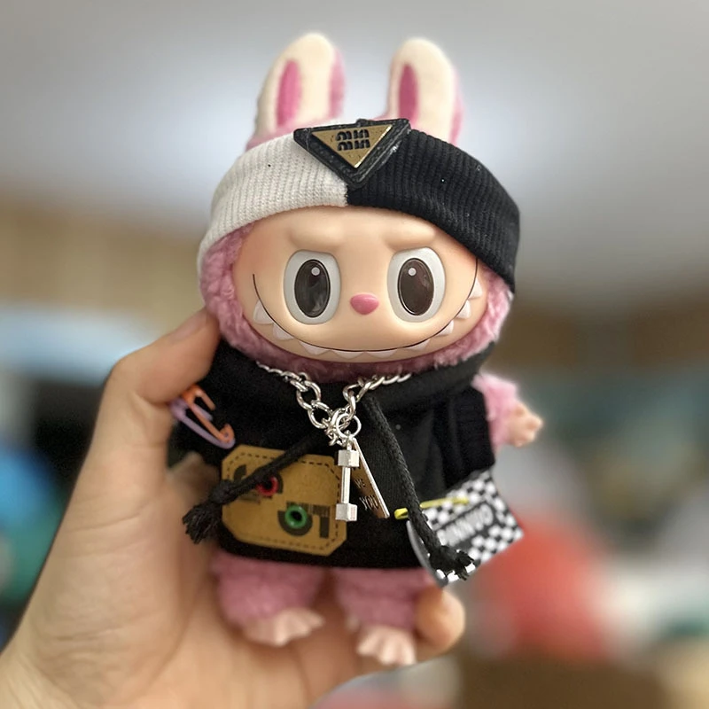 17cm Mini Plush Doll'S Clothes Outfit Accessories For Korea Kpop Exo Labubu Idol butterfly princess dress Clothing Gift