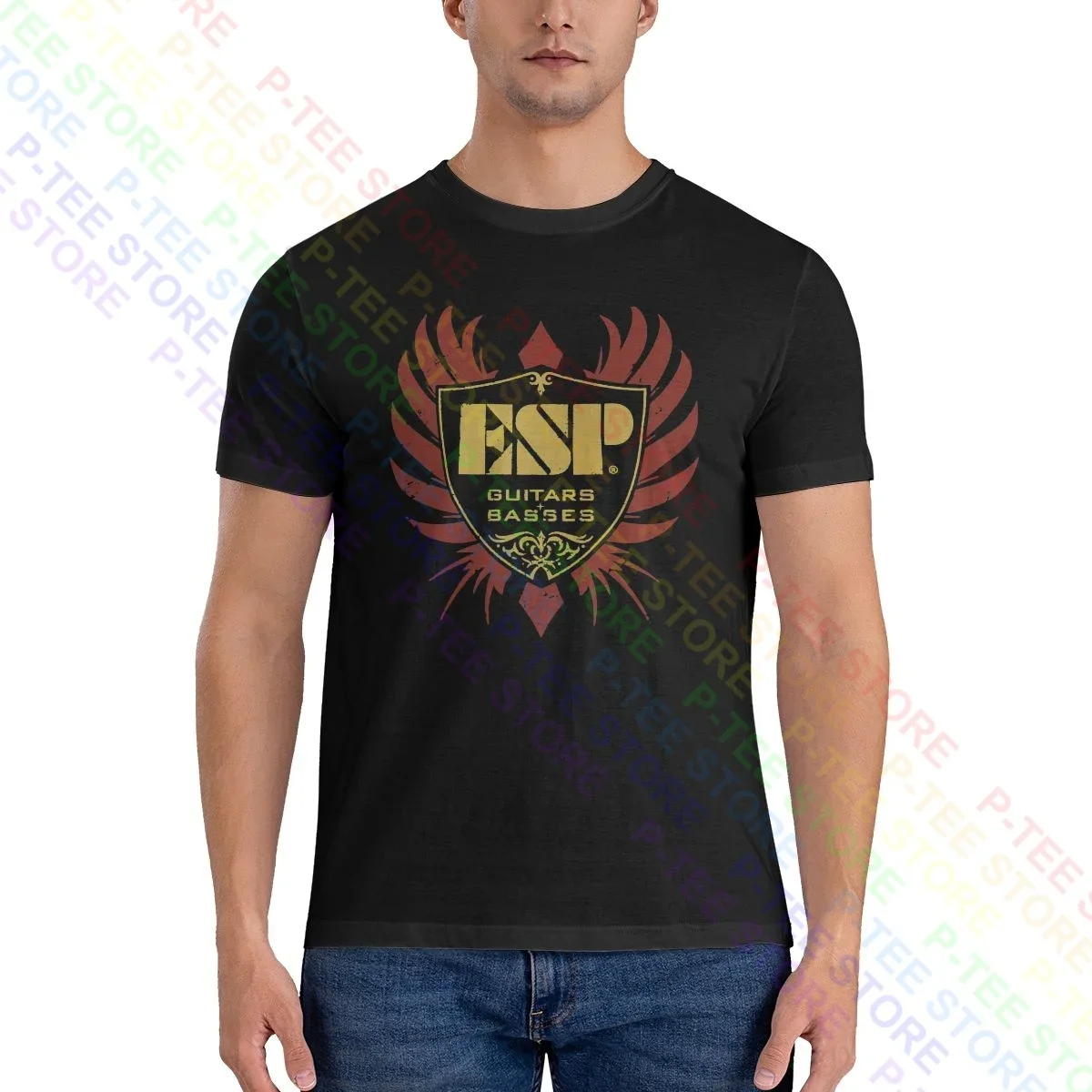 Esp Guitars Basses Shirt T-shirt Gift Print Classic High Quality Tee