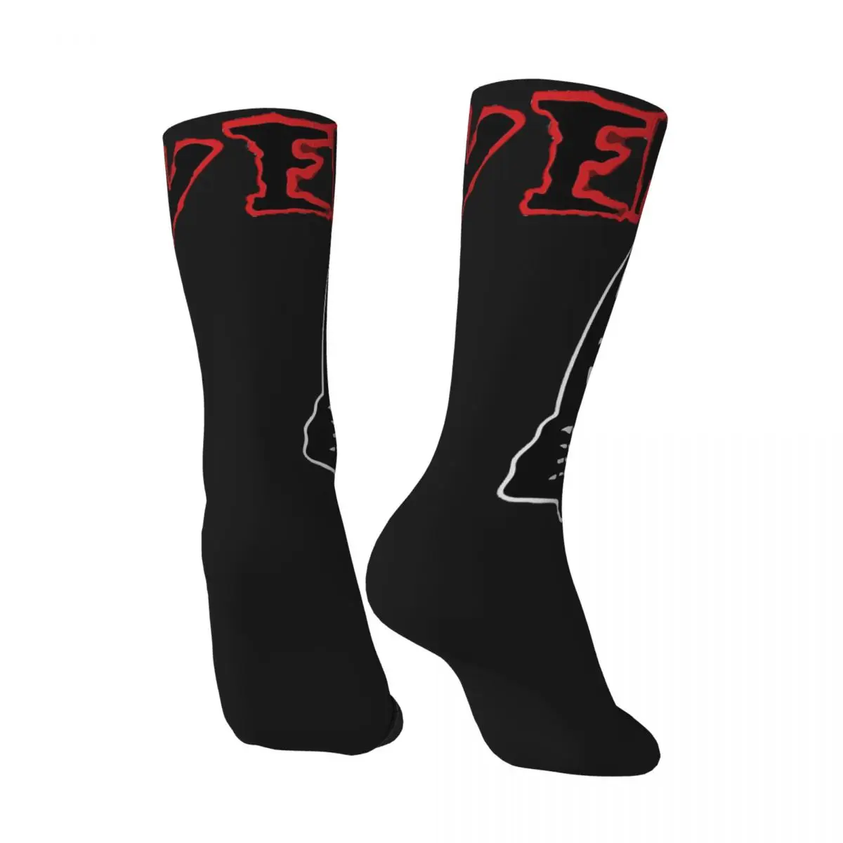 Happy Funny Men's compression Socks Gothic Misfits Retro Harajuku Emily The Strange Cartoon Movie Street Style Pattern Crew Sock