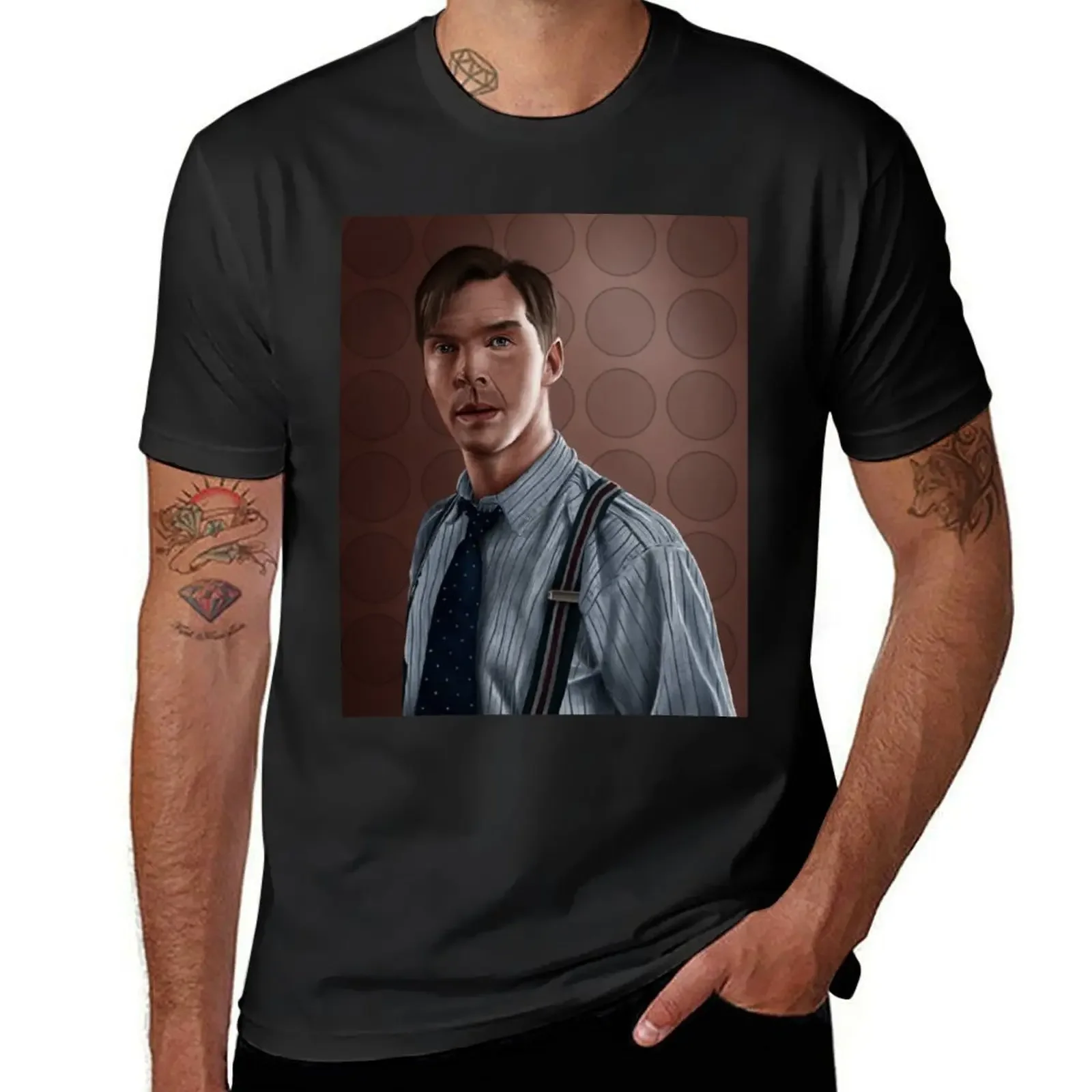 Alan Turing (The Imitation Game) T-Shirt blacks anime clothes cotton t shirt men