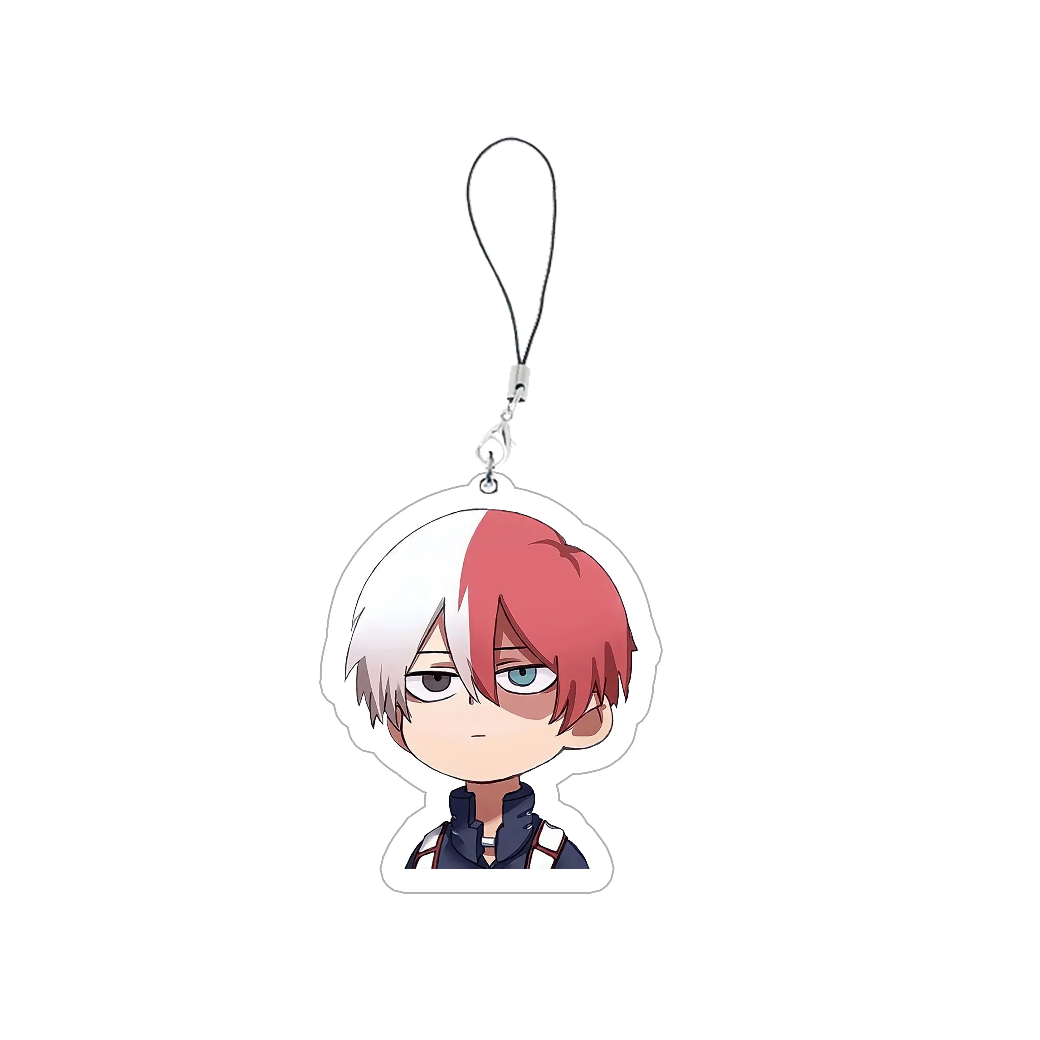 Anime My Hero Academia Phone Charm Keychain Acrylic My Hero Academia Small Mobile Phone Chain Key Rin Accessories Fans Gifts