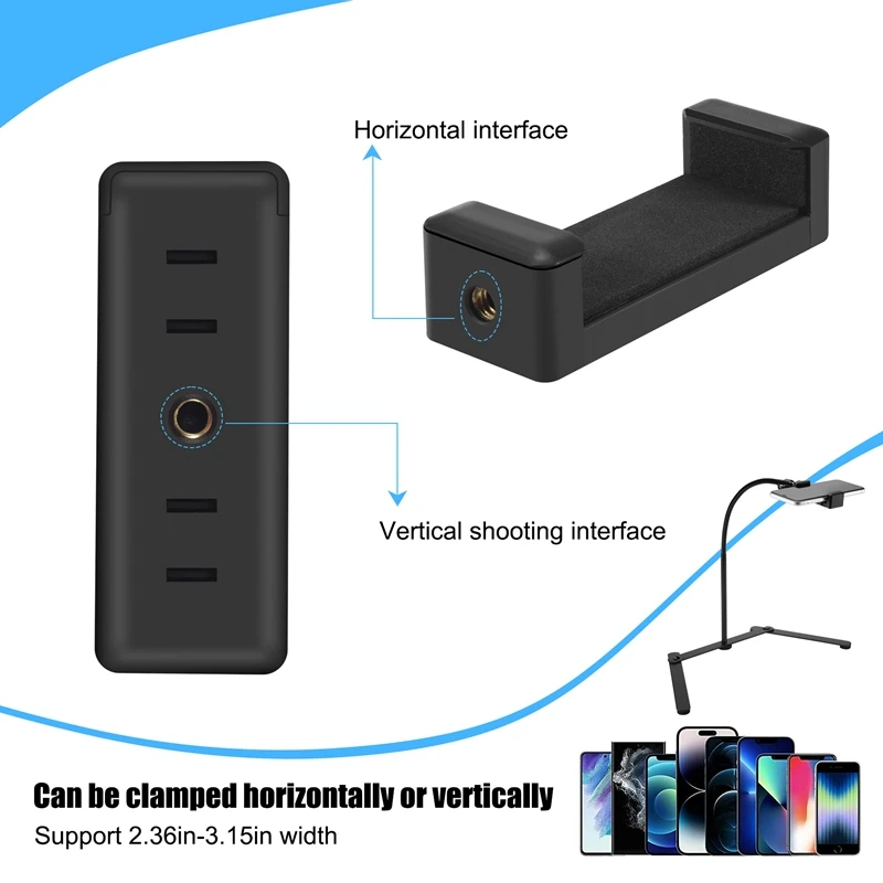 Trípode ajustable con soporte para teléfono móvil, soporte para teléfono aéreo, soporte de mesa para enseñanza en línea para transmisión en vivo