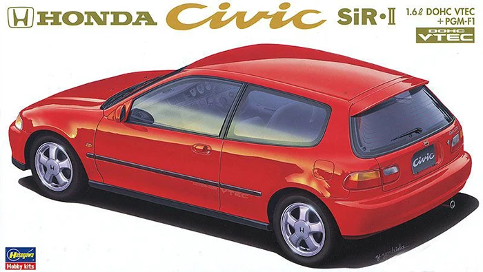 Hasegawa 24006 Static Assembled Car Model 1/24 Scale For Honda Civic SiR II CD-6Car Model Kit