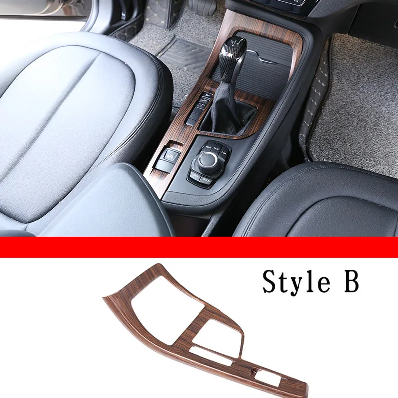 ABS Pine houtnerf voor BMW X1 X2 F47 F48 2016-2022 auto middenconsole stuurwiel deur trim sticker auto accessoires