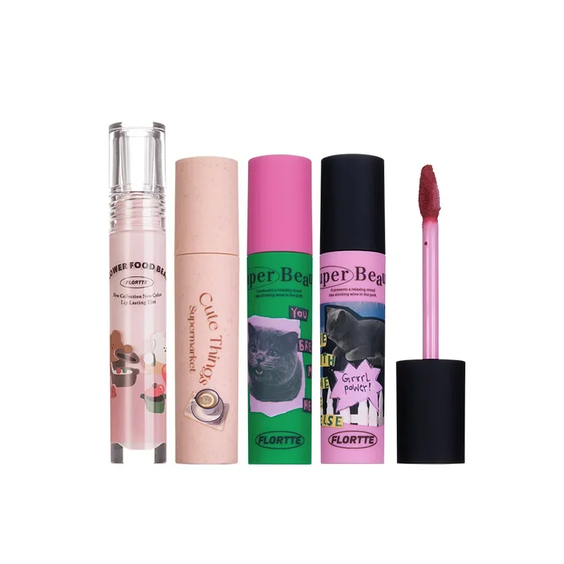 

New Color FLORTTE/Flower Loria Weird Melia Cream Lip Cream Not Easy to Dip Cup Lip Glaze Affordable Matte Lip Mud