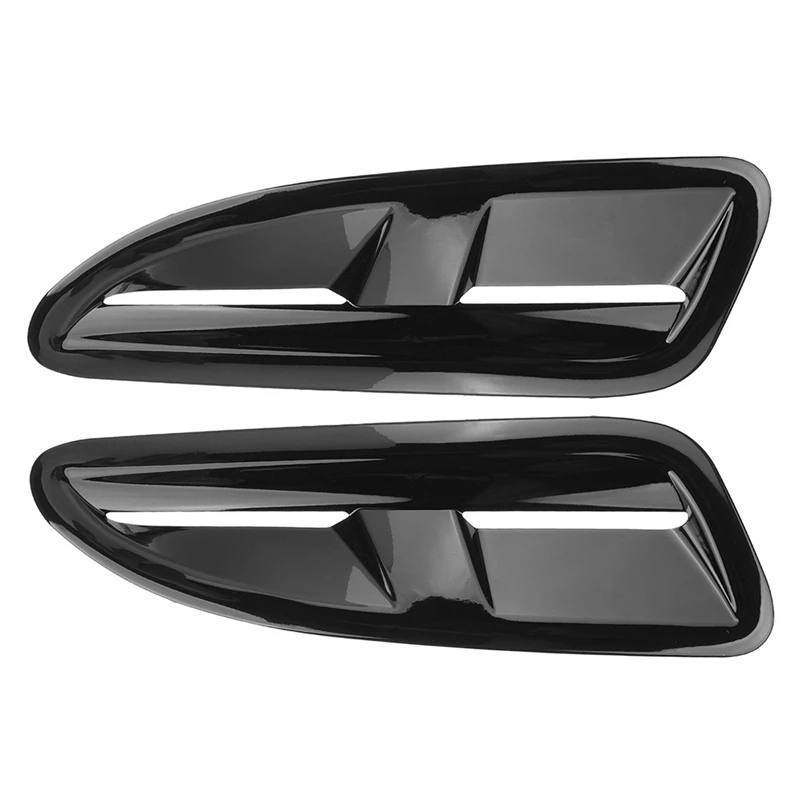 1 Pair XKR Style Universal Car Front Hoods Bonnet Vents Air Outlet Cover Trim For Jaguar XKR XK8