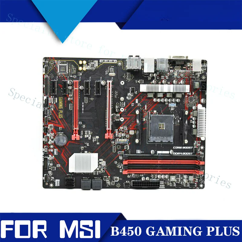 A+Tested FOR MSI B450 GAMING PLUS AM4/DDR4/M.2 B450 ATX Motherboard Supports R5 R7