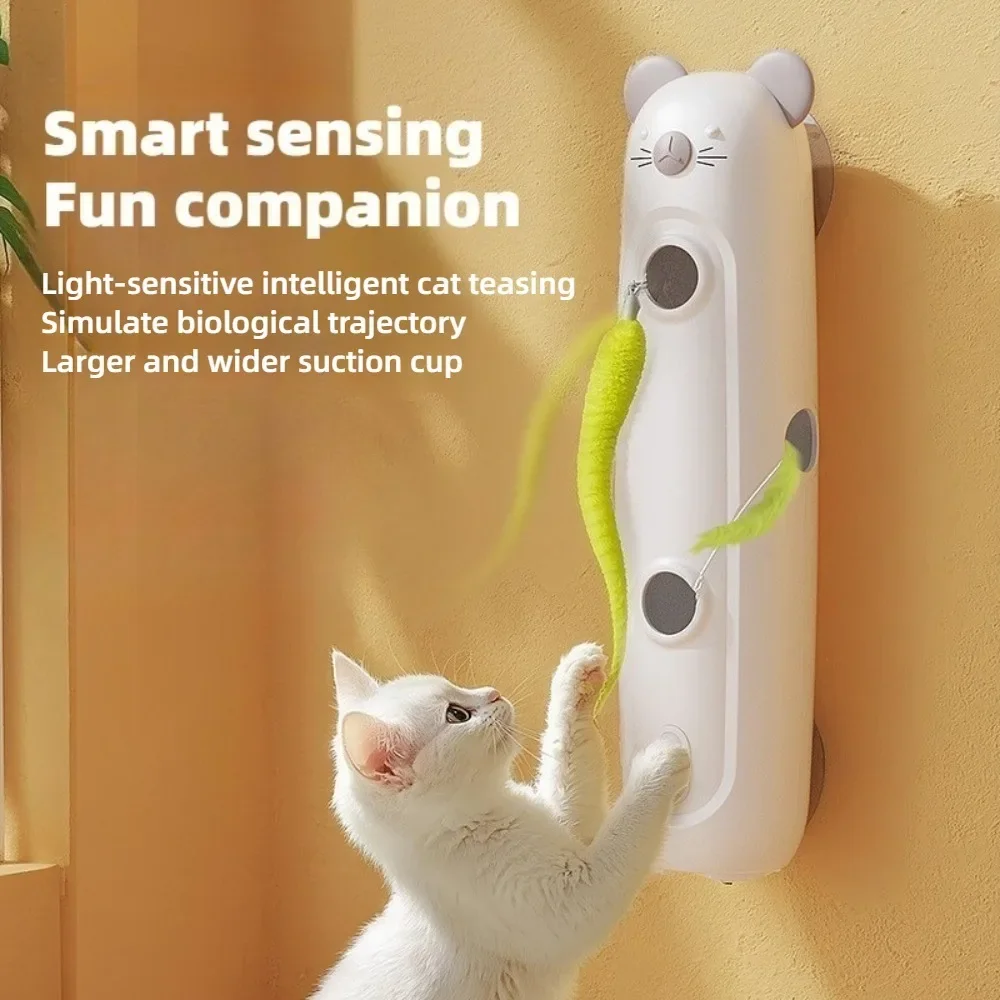 Automatic Smart Motion-Sensing Cat Toy - 'Chasing Mouse' Teaser Wand, Self-Play Fun for Cats, Hands-Free Entertainment