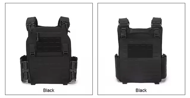 New combat vest 6094 quick detachable light laser cut tactical vest black gear to carry Protective plate image 3