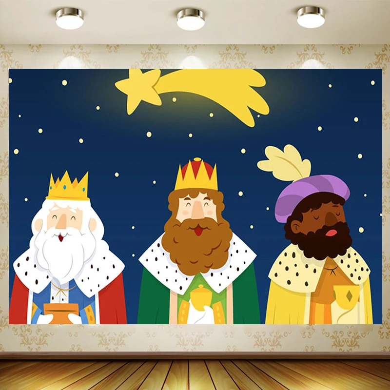 The Revelation Of The Lord Guides Our Star Nativity Scene And The Three Wise Men Religion Tapestry For Indie Room Decor