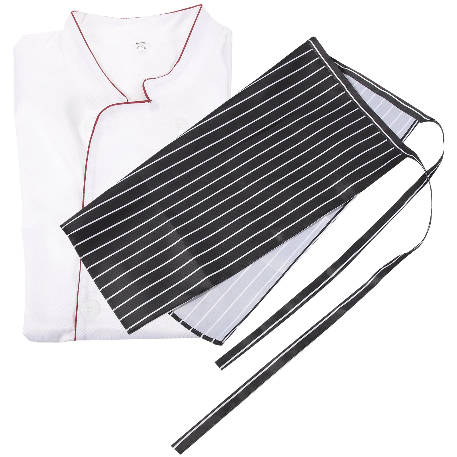 

Smock Apron Chef Work Clothes for Men Kitchen Short Sleeve White Bbq Coat Women's