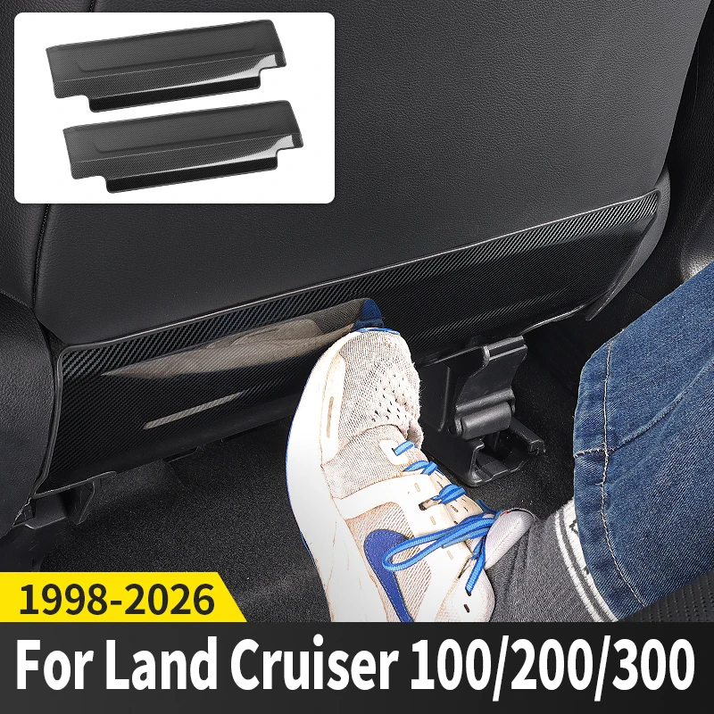 

For Toyota Land Cruiser LC100 LC200 LC300 Stainless Steel Seat Protection Kick Plate , 1998-2025 200 300 Decorative Accessories