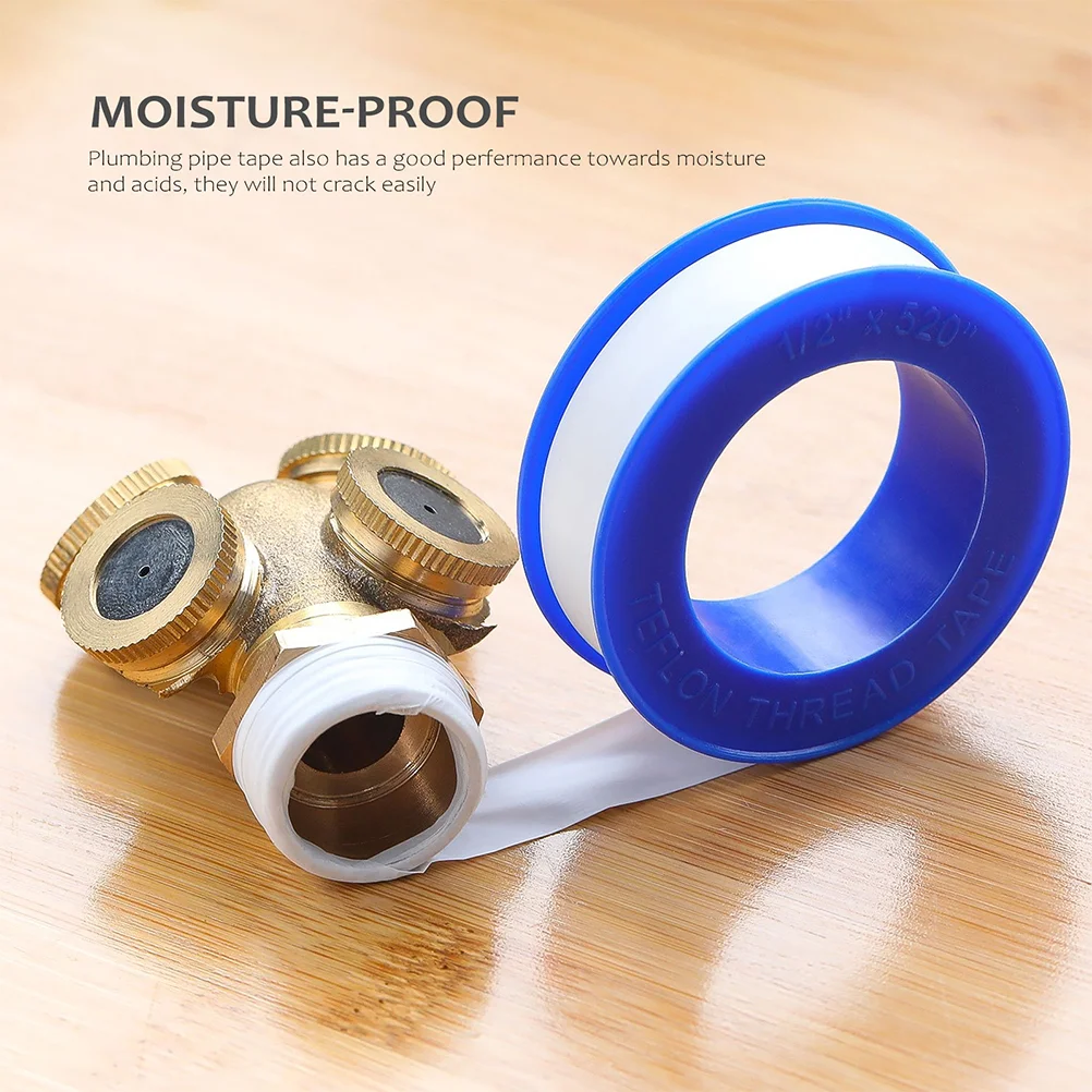 20 Rolls Vinyl Tape Anti-aging Plumber Seal Water Pipe Sealing Hose Faucet PTFE Plumbers Perfect Workmanship Thread