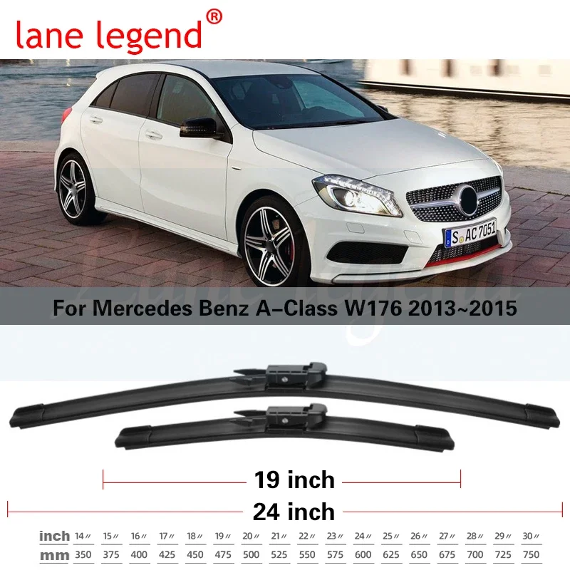 Mercedes Benz a-class W176 için 2013 ~ 2015 araba sileceği bıçakları cam silecekleri A160 aa200 A45 2014 araba mal