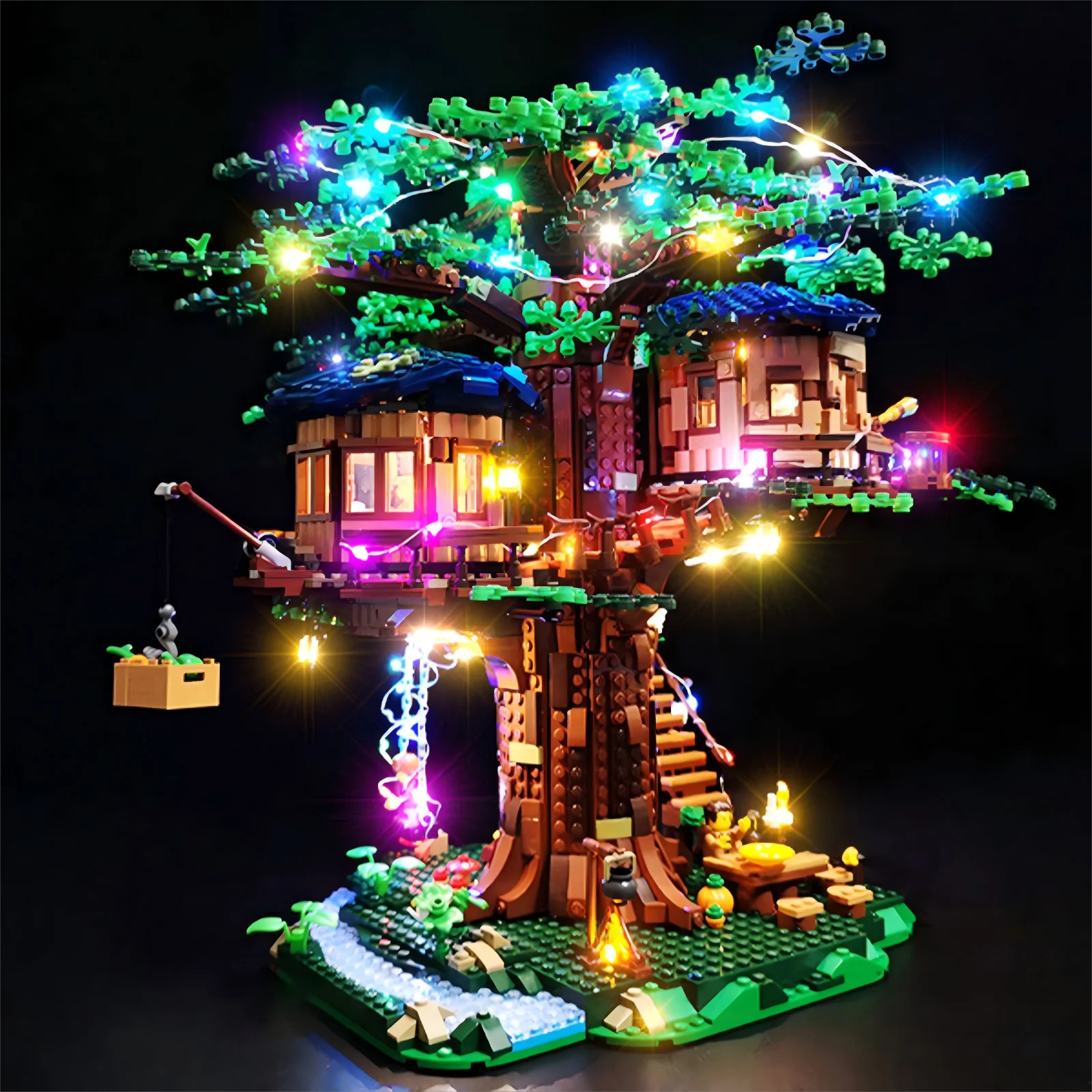 

LYBMTWF LED Lighting Kit Compatible with Lego 21318 Tree House (NOT Include The Model Bricks)