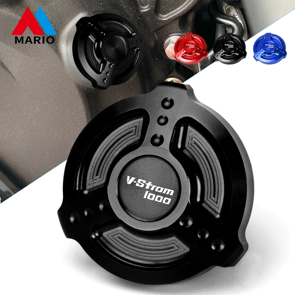 Motorcycle Accessories CNC M20*1.5 Engine Oil Cap Bolt Screw filler cover For SUZUKI v strom V-Strom 1000 vstrom1000 2004-2022