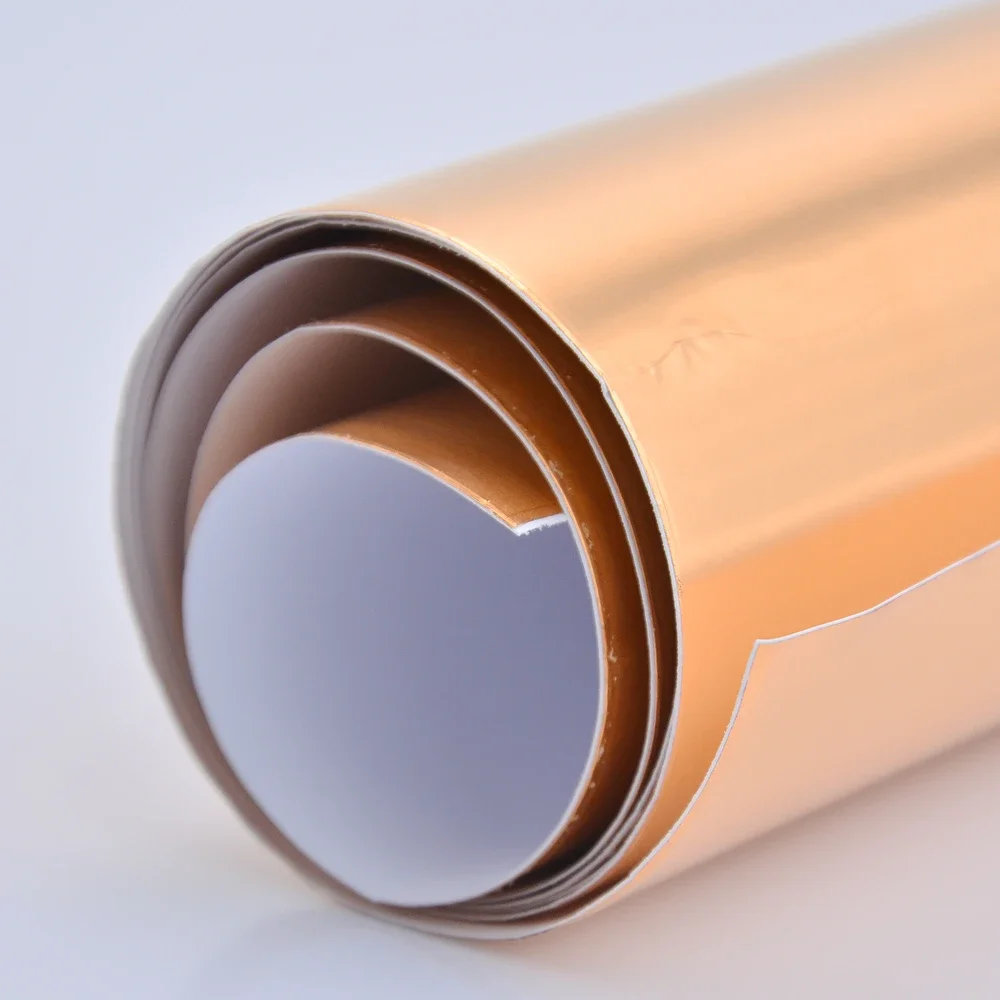 0.05mm thickne25CM*50CM/1M/2M/5M Double Sided Conduct Copper Foil Paper Mask Electromagnetic Shielding For Electric Guitar/ Bass