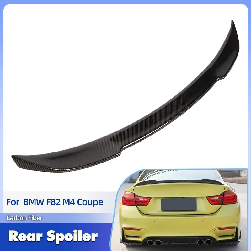 

Car Rear Trunk Spoiler Wings Full Carbon Fiber for BMW F82 M4 Coupe 2-Door 2014-2020 Racing Rear Spoiler Boot Trunk Wing Lip